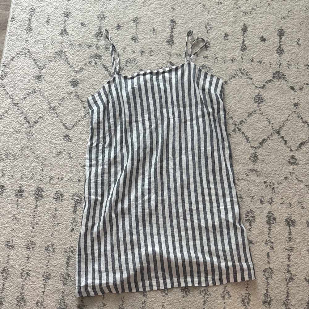 a new day grey/blueish and White Striped dress